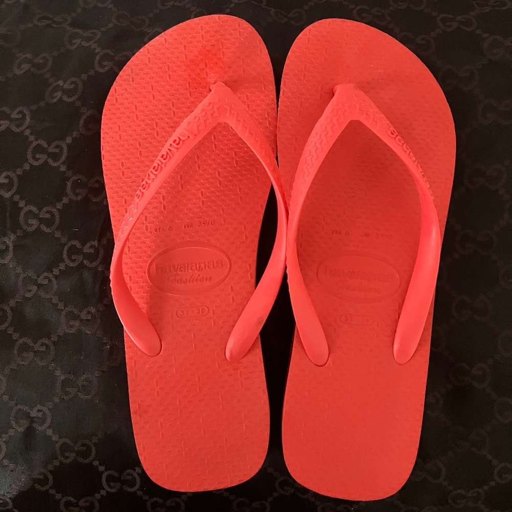 HAVAINAS PLATFORM CORAL FLIP FLOPS